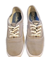 Keds Womens SZ 6 Gray Canvas Champion Original Sneakers Comfort 90's Y2K Retro