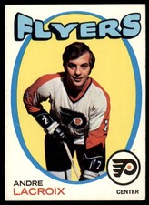 1971-72 Topps #33 ANDRE LACROIX  Philadelphia Flyers   EXMT-NM