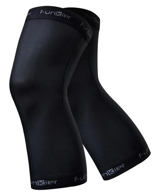Funkier Verin Kw-01 Summer Knee Warmers In Black - Medium