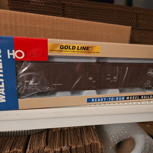 HO WALTHERS 932-35016 GOLD LINE 86' HI CUBE BOXCAR 4 PUERTAS MILWAUKEE ROAD NUEVO EN CAJA | Zustand: New