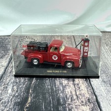 TEXACO DIE CAST COLLECTOR GAS PUMP AND 1955 ,FORD V-8 F-100 1998 ROAD CHAMPS