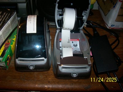 (2) Dymo Label Writer 400 Label Printers w/only 1 set of cables for both
