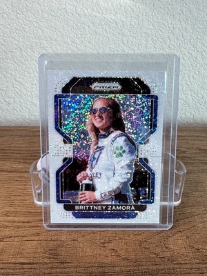Brittney Zamora - Panini Prizm Sparkle Card and Race Queens Card