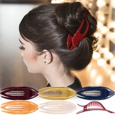 6 Pcs French Concord Hair Clip Curved Thick or Thin Hair for Women No Slip St...