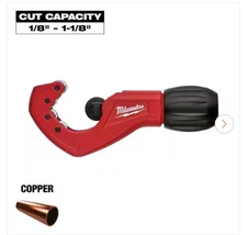 Milwaukee 48-22-4259, 1-inch Constant Swing Copper Tubing Cutter