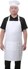 Apron and Chef Hat Set for Women Men