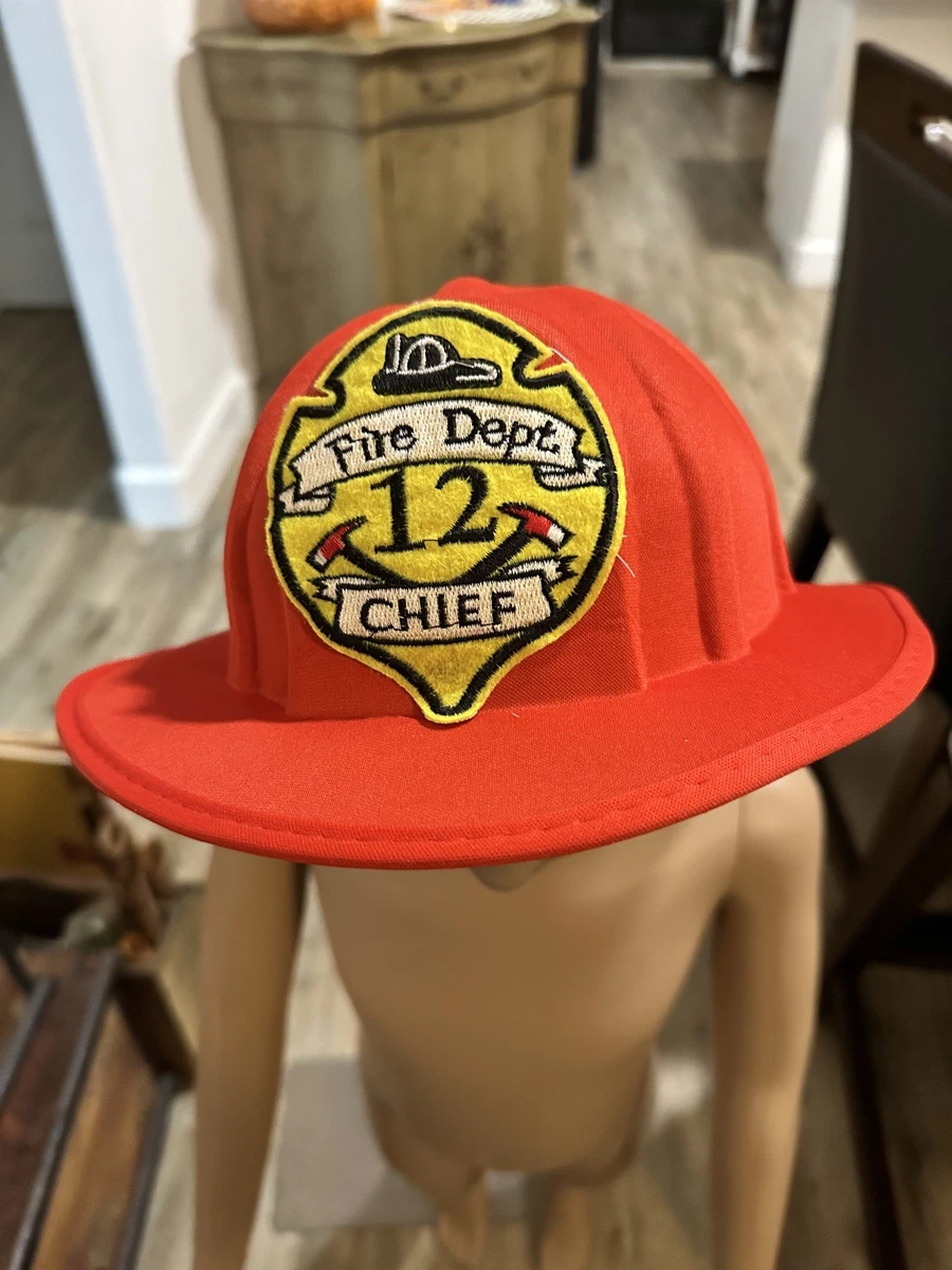 警察和消防员红色服装头盔| eBay