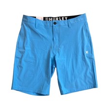 Hurley Men's All Day Hybrid Quick Dry 4 Way Stretch Short Bliss Blue, 30