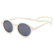 COASION Baby Polarized Sunglasses with Strap Adjustable TPEE Medium, A4 White