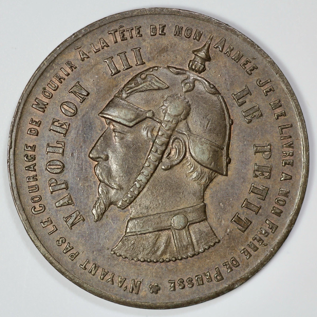 Cadre Napoléon Avec Médaille De L'Empereur - 30x60 Cm - Doré - Neuf