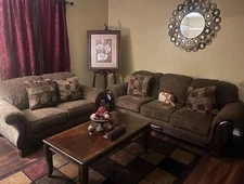 Living room Sofa Set with tables and pillows