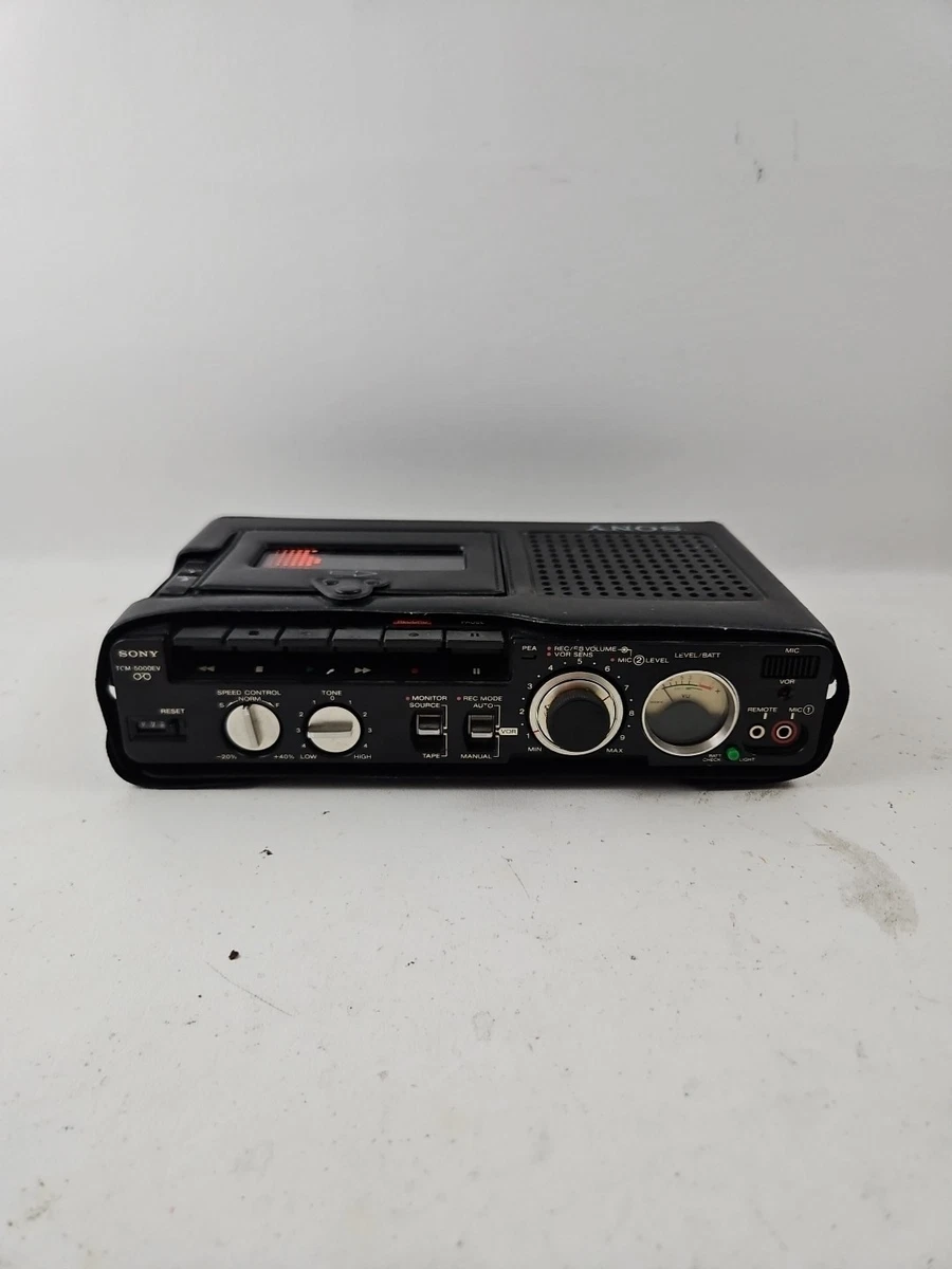 Sony Pressman TCM-5000EV Desktop Cassette Voice Recorder for sale