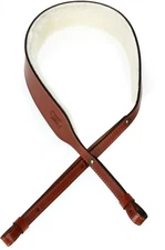 Levy's PMB32 2" Veg-Tan Leather Banjo Strap - Walnut
