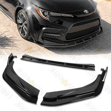 For 20-25 Toyota Corolla Xse Se Painted Black Front Bumper Splitter Spoiler Lip For 20-25 Toyota Corolla Xse Se Painted Black Front Bumper Splitter Spoiler Lip