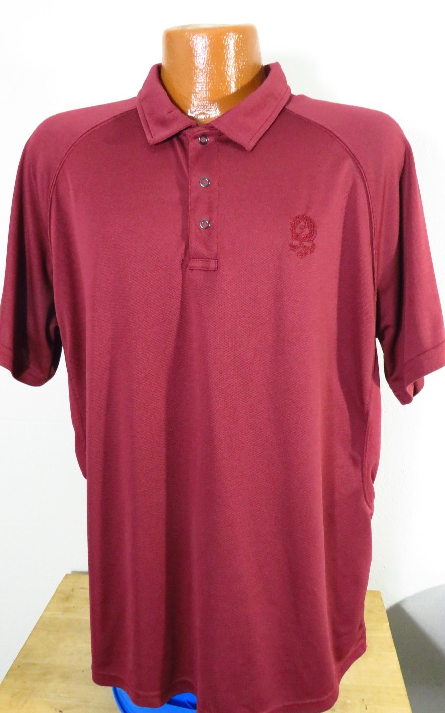 Zero Fox Trot Men's Large Solid Maroon Microfiber… - image 3