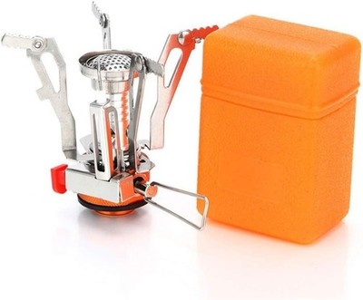 Compact Outdoor Camping Stove with Piezo Ignition - 3000W Wind-Resistant Design