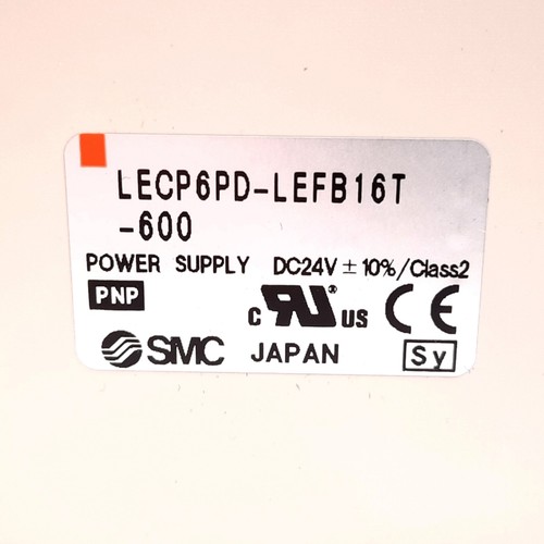 SMC LECP6PD-LEFB16T-600 Stepper Motor Controller, 24VDC, PNP Parallel I/O - Picture 2 of 4