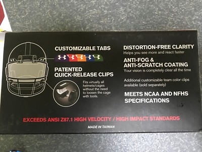 FREE SHIP! Under Armour USA FLAG BLUE Football Helmet Visor Eye