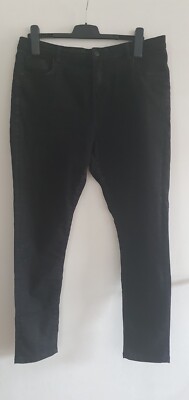 FADED.DNM Damen Jeans Schwarz Gr. 34X32 SKINNY 5 Pocket Style