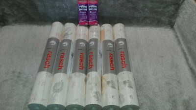 Vliestapete Florentine Rasch 6 x 448870 (6Rollen) Blüten Aprico 2 x Metylan Grat