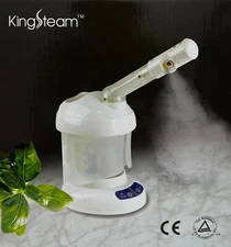 King Steam 2 in 1 Face and Hair Steamer - WHITE