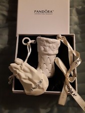 PANDORA PORCELAIN CHRISTMAS STOCKING ORNAMENT LIMITED EDITION 2012 NEW IN BOX