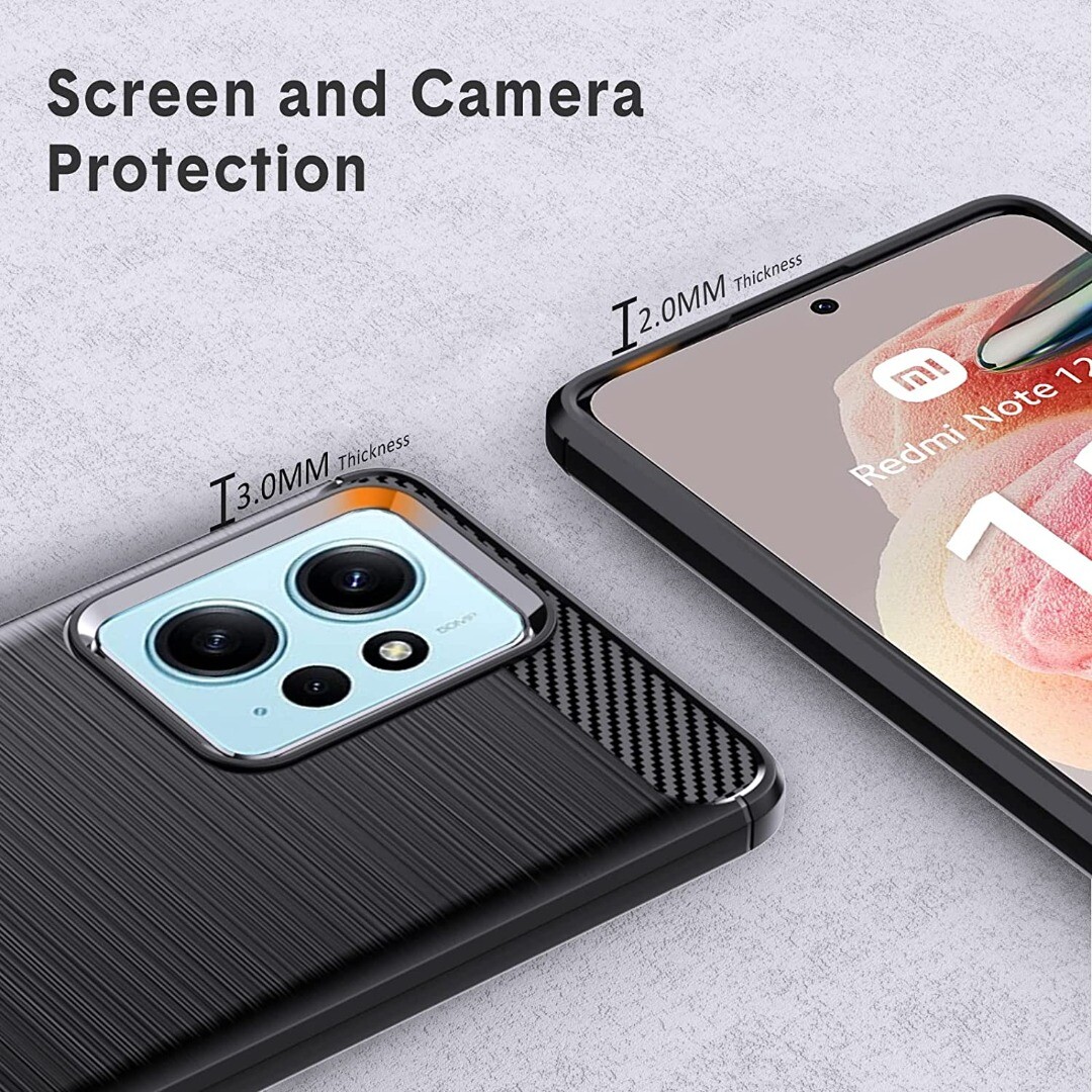 GOKEN Cover per Xiaomi Redmi Note 12 4G (6.67), Silicone TPU a