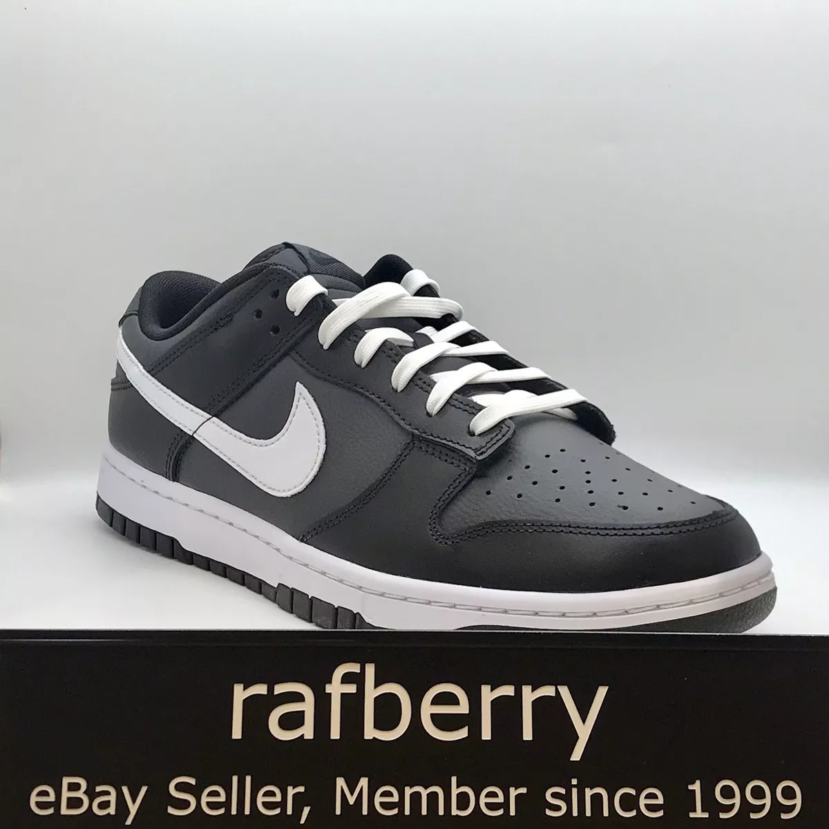 Nike dunks black tumbled lather cheap