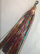 Tambourine Tassel Shouts of Joyous Praise -Gold.Pandereta Borla Gritos de Alaban