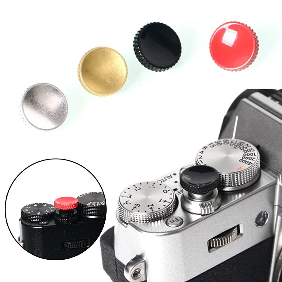 Botón de liberación rápida Botón obturador de cámara Botón de liberación para cámara Metal ✔ Foto 2 de 4