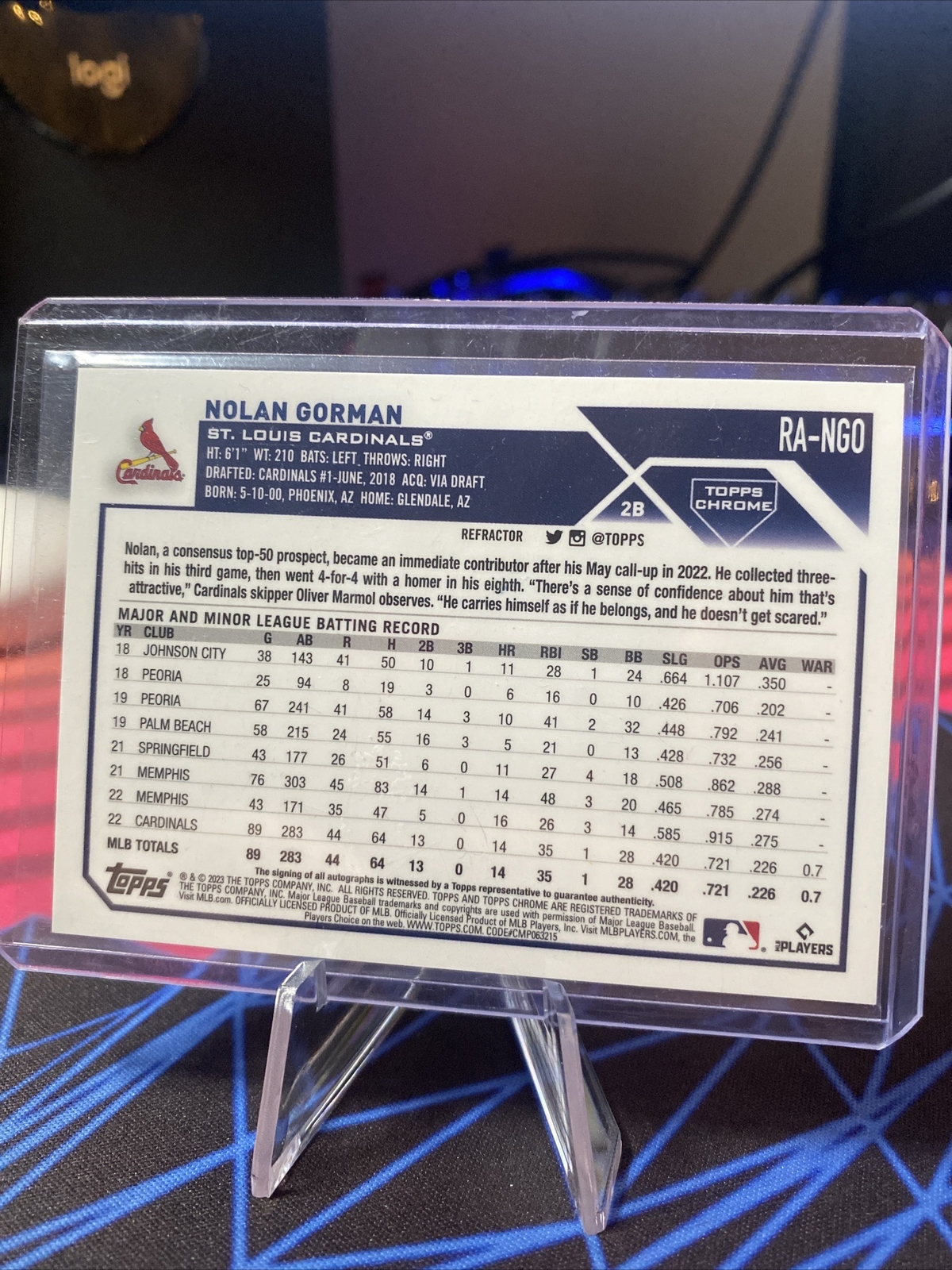 2023 Nolan Gorman Refractor RC Rookie Auto 018/499 Cardinals eBay