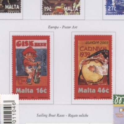 s46463 MALTA POSTFRISCH ** 2003 Europa 2v