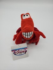 Little Mermaid Sebastian Crab Mini Bean Bag 8" Plush Stuffed Animal Disney Store