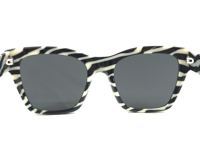Dolce & Gabbana Sunglasses DG4384 3372/6G Black on Zebra with Grey Mirror Lenses Dolce & Gabbana Sunglasses DG4384 3372/6G Black on Zebra  main image 4