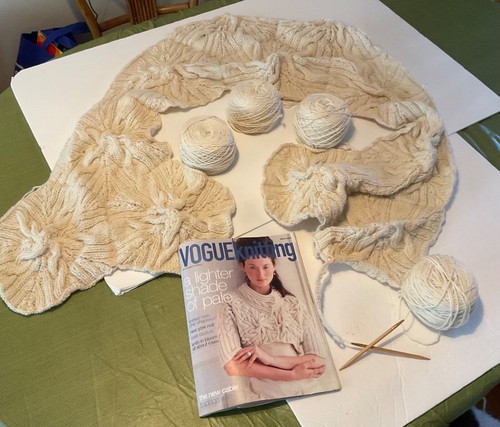 Hand Knitting Kit Women's Wrap Project Started BabyAlpaca/MerinoWool NeedlesMore