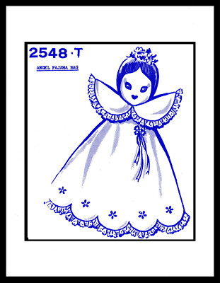  Angel Pajama Bag / Pillow Fabric Sew Pattern 2548 Mail Order Christmas Holiday 