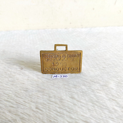 Vintage Licensing Authority 1299 Schaffner Bus Transport Messing Abzeichen M270