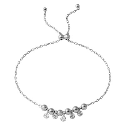 Sterlingsilber Kugel Mit Lang Confetti Lasso Armband