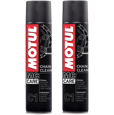 MOTUL MC CARE C1 CHAIN CLEAN 2x400 ml Motorrad Kettenreiniger Sprühreiniger