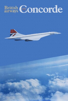 CONCORDE FLUGZEUG Roew - POSTER HQ 60x90cm eines VINTAGE POSTERS