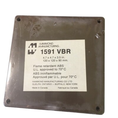 Hammond Manufacturing 1591 VBR ABS Plastic MultiPurpose Enclosure