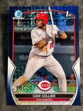 2023 Bowman Chrome 1st BLUE MOJO REFRACTOR PROSPECT ROOKIE Cam Collier 041/175