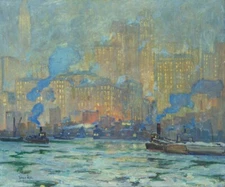 Afterglow : 1913 : Jonas Lie : Archival Art Print