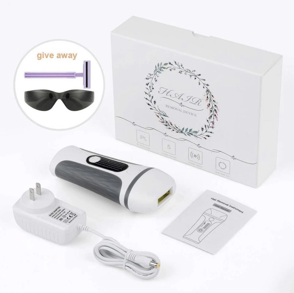 IPL Hair Removal Device, 990,000 Flashes, Laser Hair Removal PAIN FREE