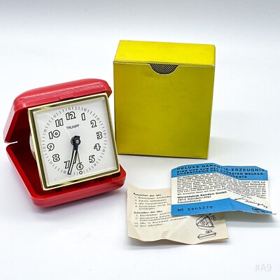 Vintage Trumpf Reisewecker Tischwecker Wecker mechanisch OVP