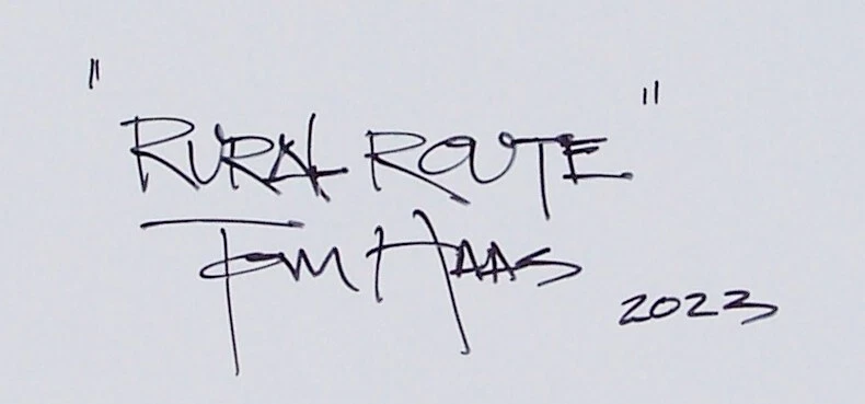 Pintura TOM HAAS 'Ruta Rural' Óleo 16"x12" Santa Fe Nuevo México Burro Pollos Foto 2 de 2