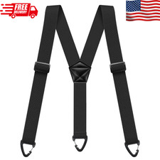 Suspenders for Men Heavy Duty, X Shape Back Hidden Suspender 1.5" Under Clothing