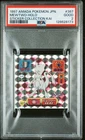 1997 AMADA POKEMON JAPANESE STICKER COLLECTION KAI #387 MEWTWO-HOLO PSA 2