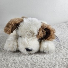 1998 Ty Classics Baby Patches 12" Plush Dog Puppy With Tag Brown Cream