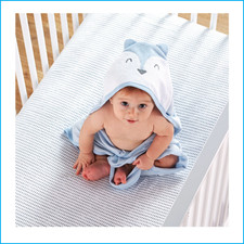 Little Star Organic Cotton Baby Bath Towel Wild Fox Hooded